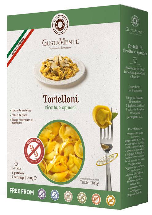 GUSTAMENTE Pasta Tortelloni Ricotta Spinaci 250g - Lovesano