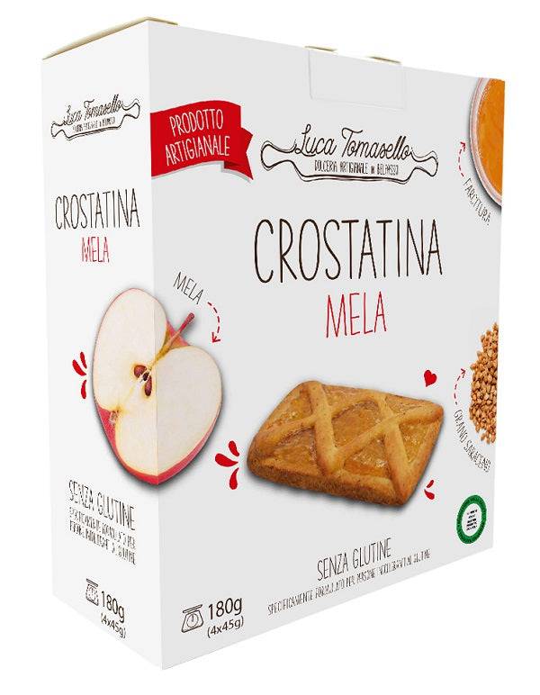 LUCA TOMASELLO Crostatina Mela 180g - Lovesano