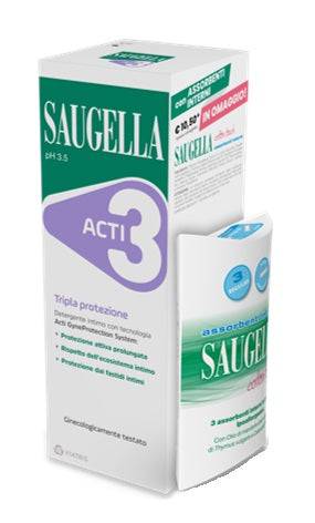 SAUGELLA ACTI3 250ML+ASSORBENT - Lovesano