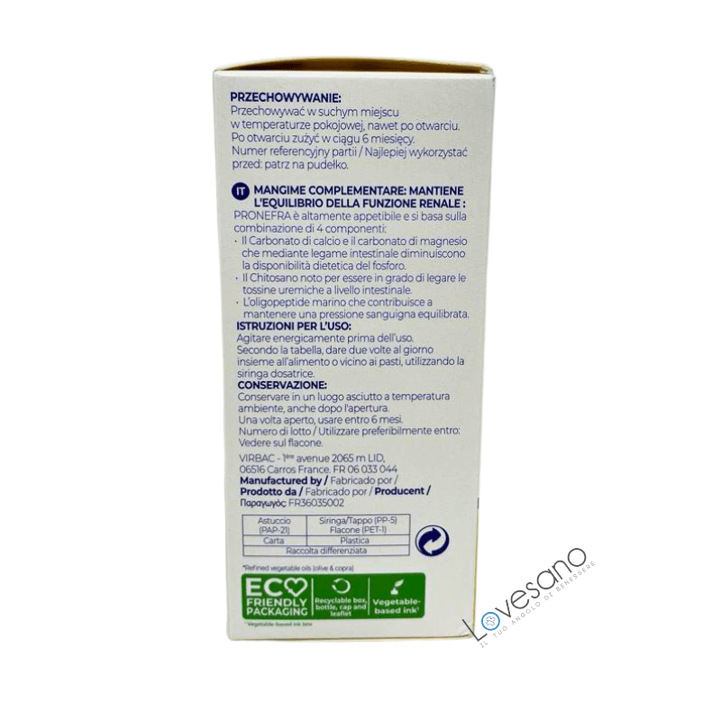 Pronefra mangime complementare cani e gatti 180 ml - Lovesano