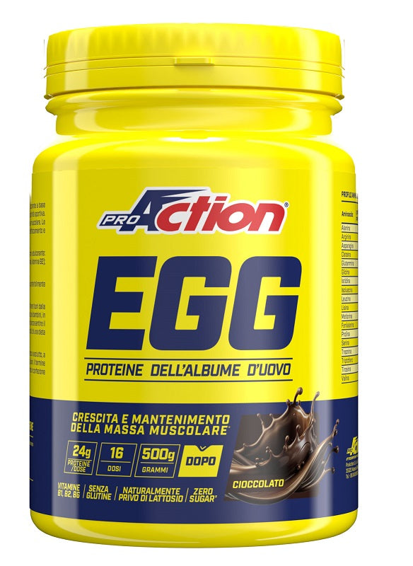 Proaction Fit Protein Egg Cioccolato 500 G Senza Glutine Naturalmente Privo Di Lattosio - Lovesano 