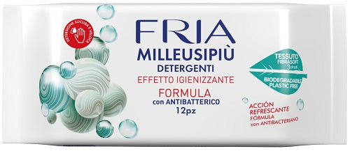 Fria Milleusipiu' Detergenti Effetto Igienizzante Con Antibatterico 12 Pezzi - Lovesano 
