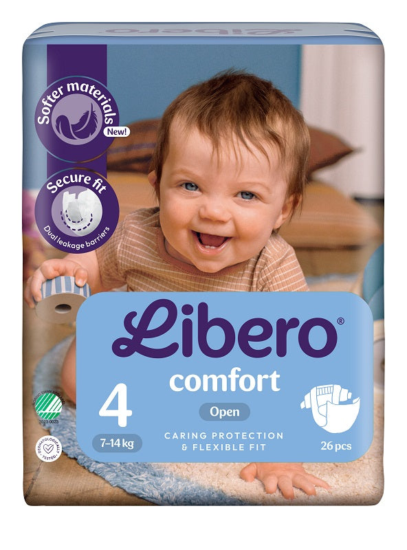 Libero Comfort 4 Pannolino Per Bambino 7-14 Kg 26 Pezzi
