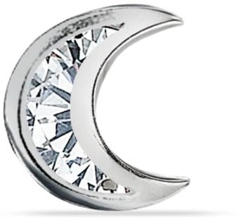ORECCHINO LUNA CON BRILLANTI - Lovesano 