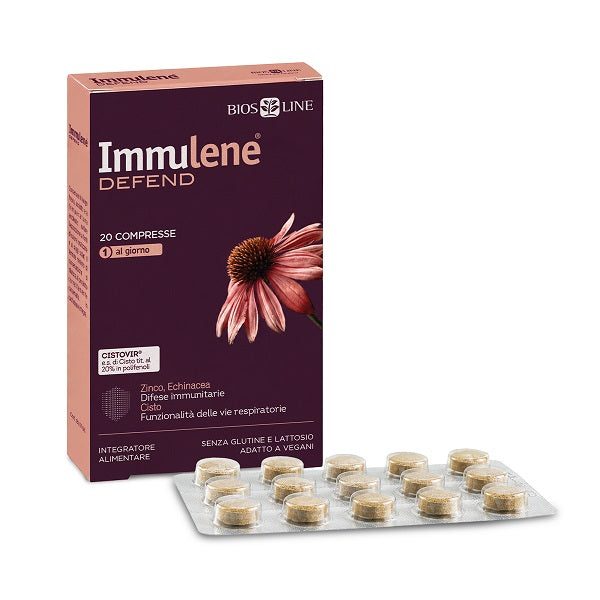 Immulene Defend 20 Compresse Senza Glutine Senza Lattosio