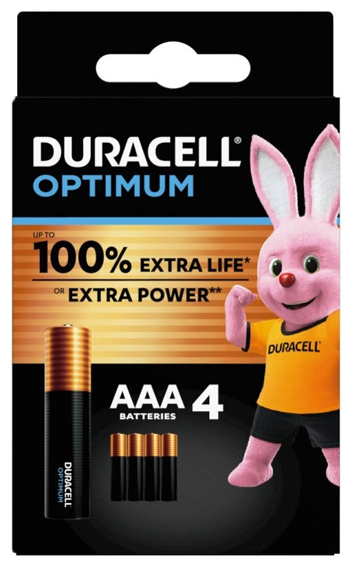 DURACELL Optimum AAA B4 4pz - Lovesano 