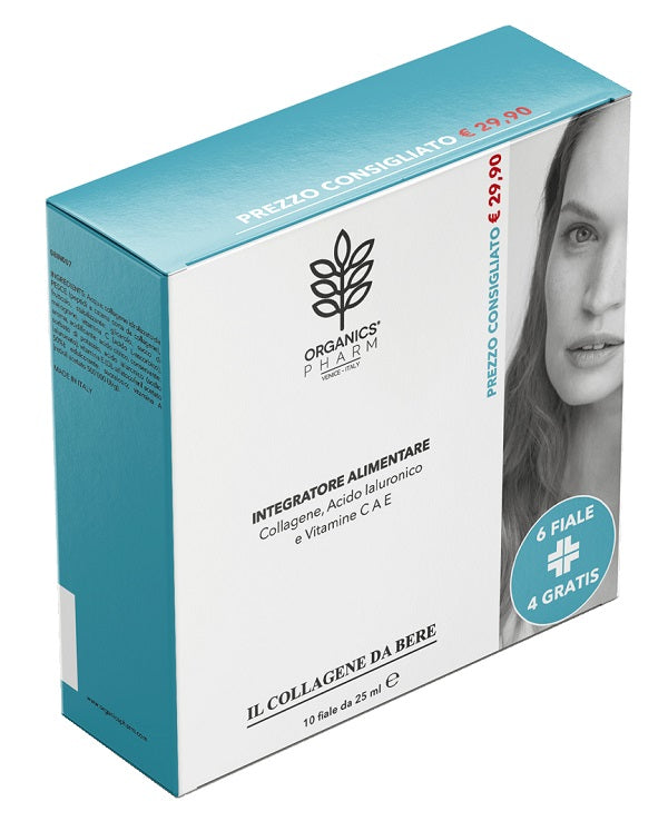 Organics Pharm Il Collagene Da Bere 10 Fiale Da 25 Ml
