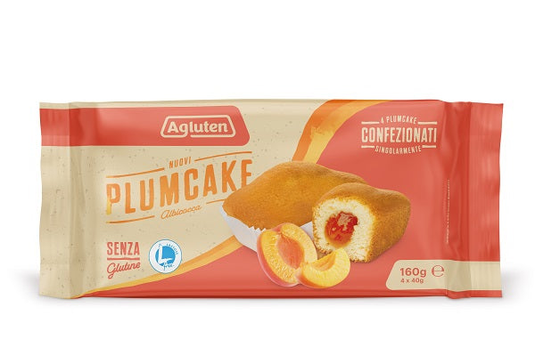 Agluten Nuovi Plumcake Albicocca 4 Pezzi Da 40 G