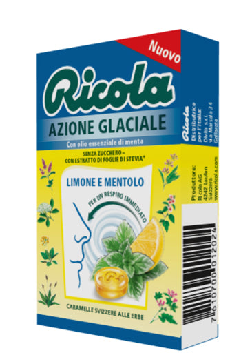 RICOLA Azione Glaciale Limone Menta S/Z 50g - Lovesano 