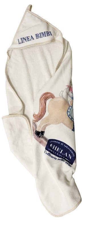 Bimbi Fiocco Di Cotone Accappatoio 100% Spugna Di Cotone Velour - Lovesano 