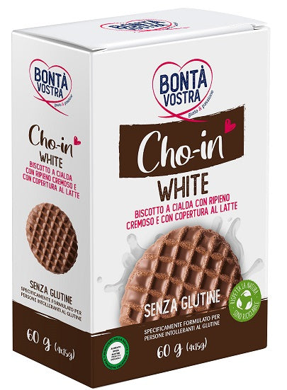 Bonta' Vostra Cho-in White Biscotto A Cialda 4 Pezzi Da 15 G - Lovesano 