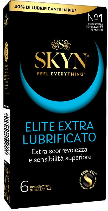 Profilattico Skyn Elite Extra Lubrificato 6 Pezzi - Lovesano 