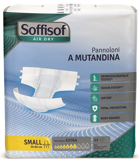 Pannolino Mutandina Air Dry Soffisof Extra S 15 Pezzi - Lovesano 
