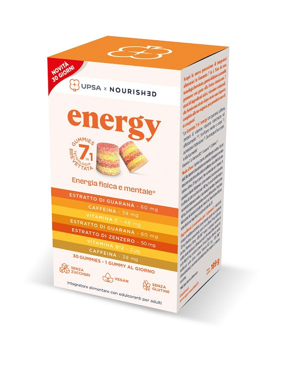 Upsa X Nourished Energy 30 Giorni Nuova Formulazione 30 Gummies - Lovesano 