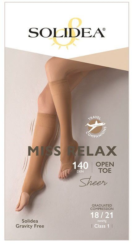 Gambaletto Miss Relax 140 Punta Aperta Camel 1s - Lovesano 