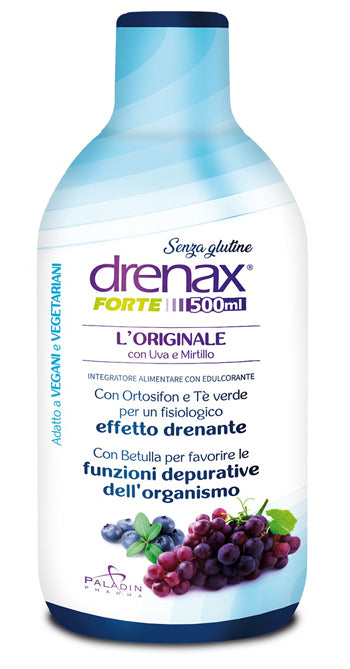 DRENAX FORTE UVA&MIRTILLO 500ML - Lovesano 