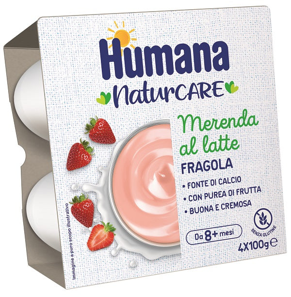HUMANA Mer.Latte Fragola4x100g - Lovesano 