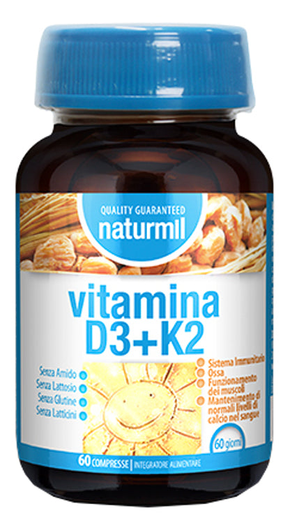 NATURMIL VITAMINA D3+K2 60CPR - Lovesano 