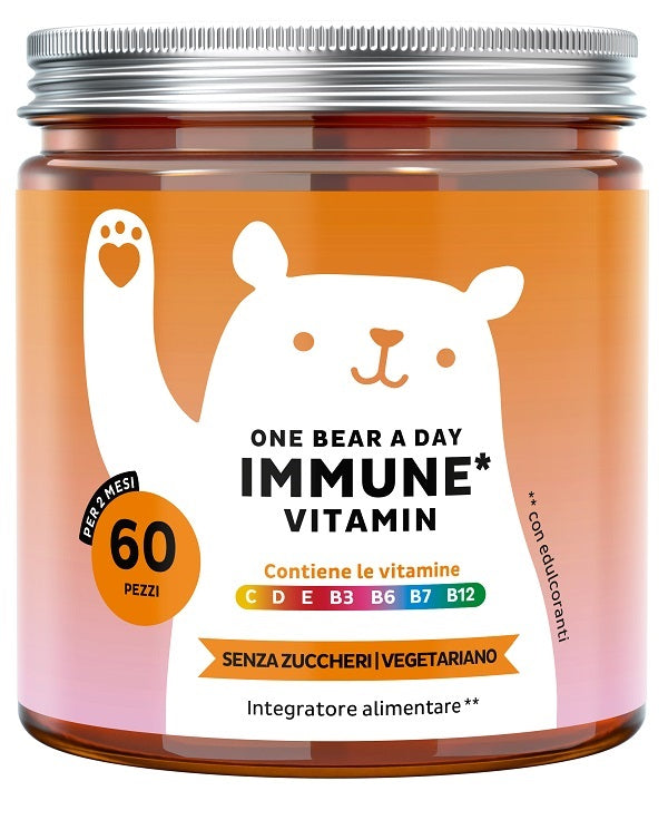 Bears With Benefits One Bear A Day Immune 60 Caramelle Gommose Con Edulcoranti Senza Zuccheri - Lovesano 