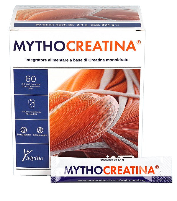 Mythocreatina 60 Stick Pack Senza Glutine Senza Lattosio - Lovesano 