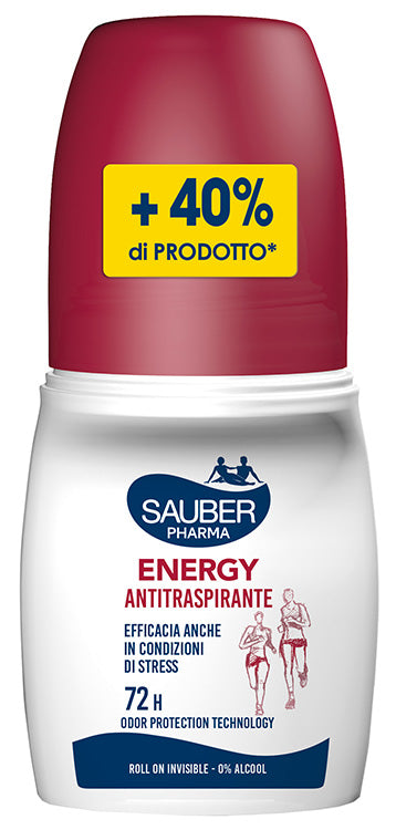 Sauber Deo 72h Energy Antitraspirante Roll On 70 Ml