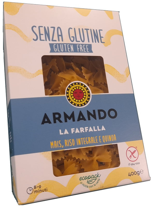 Armando La Farfalla Mais Riso Integrale E Quinoa 400 G - Lovesano 