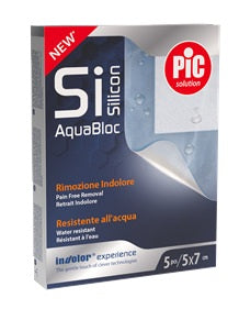 Cerotto Pic Solution Sisilicon Aquabloc 5x7 Cm Rimozione Indolore 5 Pezzi