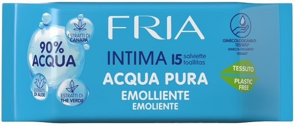 Fria Intima Acqua Pura Emolliente Salviette 15 Pezzi - Lovesano 