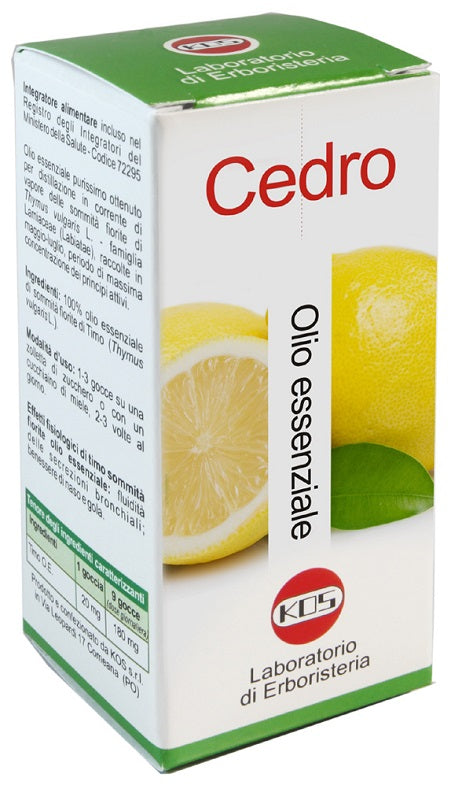 CEDRO OLIO ESSENZIALE 20ML KOS - Lovesano 