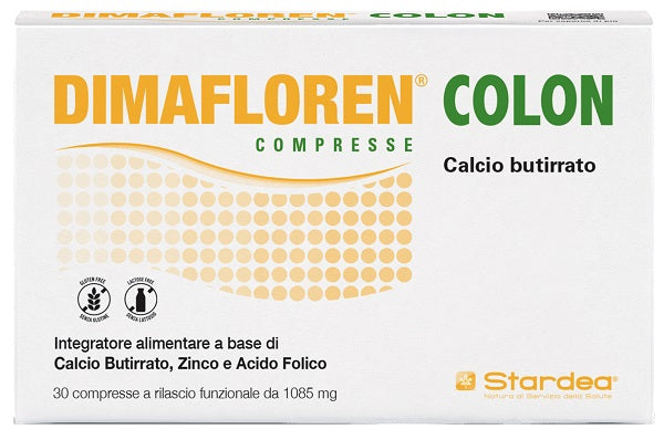 Dimafloren Colon 30 Compresse A Rilascio Funzionale 1085 Mg Senza Glutine Senza Lattosio