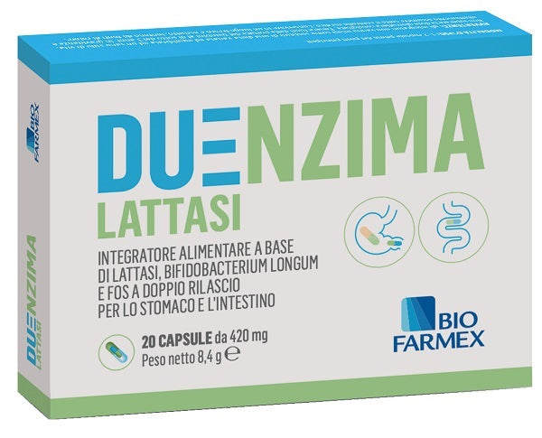 Duenzima Lattasi 20 Capsule Da 421 Mg - Lovesano 