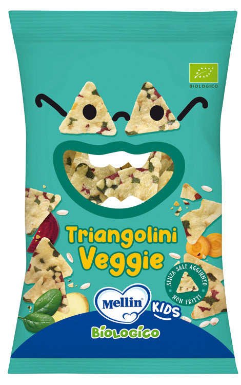 Mellin Snack Bio Triangolini Veggie 30 G - Lovesano 