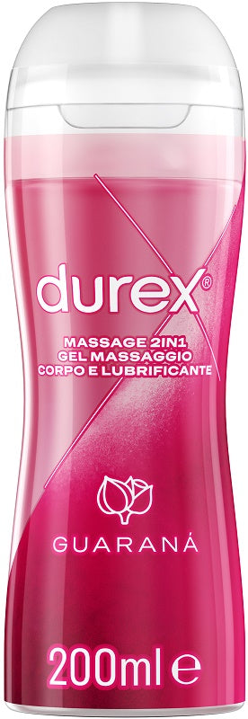 Durex Massage 2 In 1 Gel Massaggio Corpo E Lubrificante Guarana' 200 Ml - Lovesano 