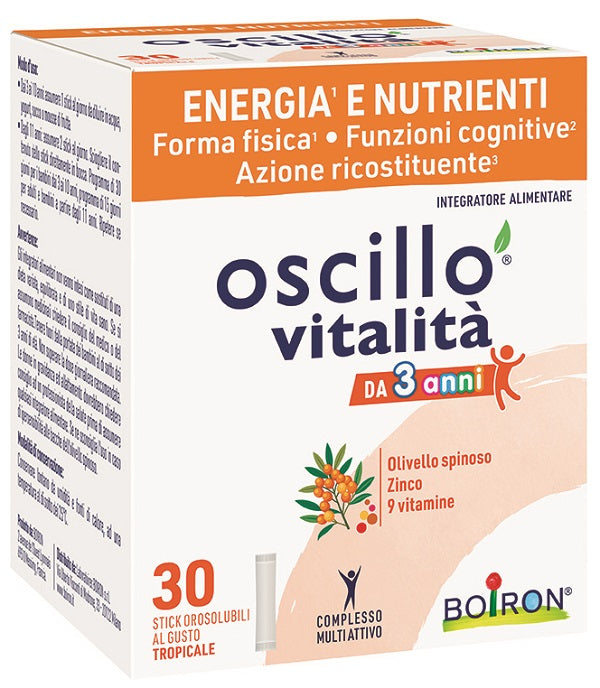Oscillo Vitalita' 3+ 30 Stick Orosolubili - Lovesano 