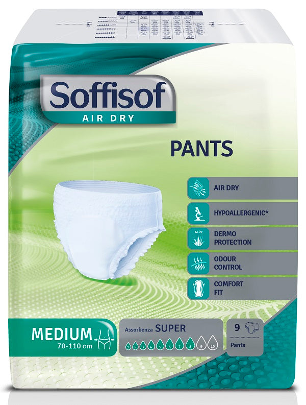 Pannolone Soffisof Air Dry Pants Super Medium 9 Pezzi - Lovesano 