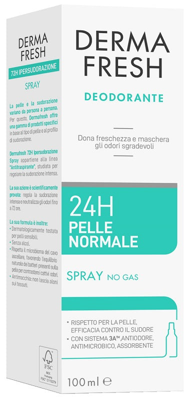 Dermafresh 24h Pelle Normale Spray 100 Ml - Lovesano 