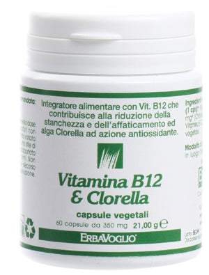 VITAMINA B12+CLORELLA 60CPS - Lovesano 