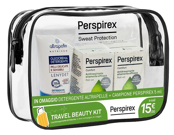 Perspirex Roll On Comfort Travel Kit 2 Roll On Comfort 20 Ml + 1 Detergente Altrapelle Omaggio - Lovesano 