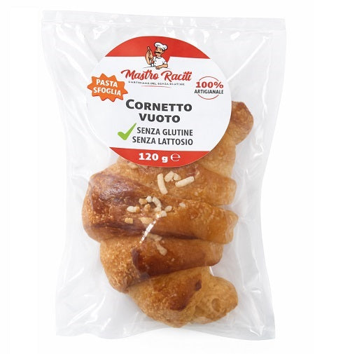 Mastro Raciti Cornetto Vuoto 120 G Senza Glutine Senza Lattosio