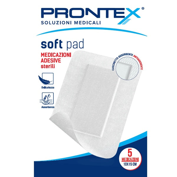 Medicazione Adesiva Sterile Prontex Soft Pad 10x15 Cm 5 Pezzi - Lovesano 