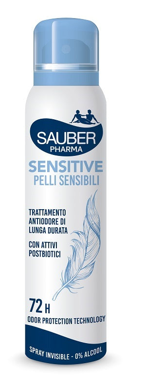 Sauber Deo 72h Sensitive Pelli Sensibili Spray 150 Ml