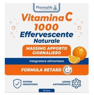Vitamina C 1000 Effervescente Naturale 30 Stick - Lovesano 