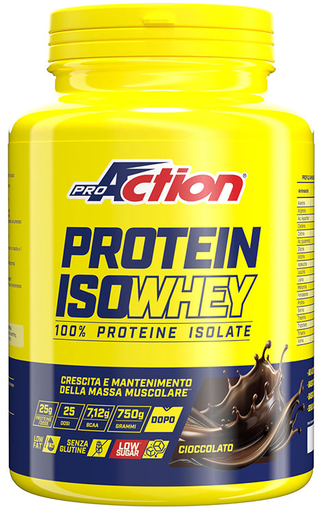 Proaction Protein Isowhey Cioccolato 750 G Senza Glutine