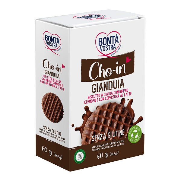 Bonta' Vostra Cho-in Gianduia Biscotto A Cialda 4 Pezzi Da 15 G - Lovesano 