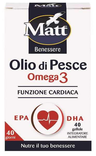 Matt Benessere Olio Di Pesce Omega 3 40 Gellule - Lovesano 
