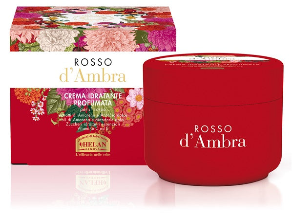 Rosso D'ambra Crema Idratante Profumata 200 Ml - Lovesano 