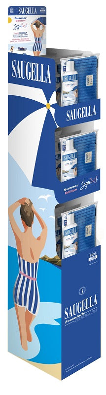 Saugella Seguimi Expo Terra 12 Pezzi Dermoliquidi 500 Ml + Pochette - Lovesano 