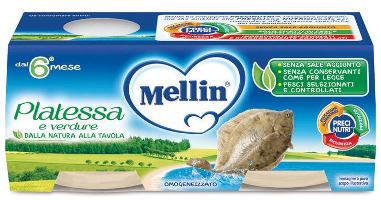 Mellin Omogeneizzato Platessa 2x80 G - Lovesano 