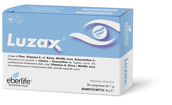 Luzax 30 Compresse Senza Glutine Naturalmente Privo Di Lattosio