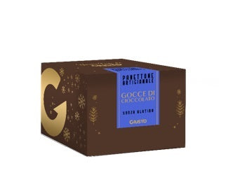 Giusto Senza Glutine Panettone Artigianale Con Gocce Di Cioccolato 540 G - Lovesano 